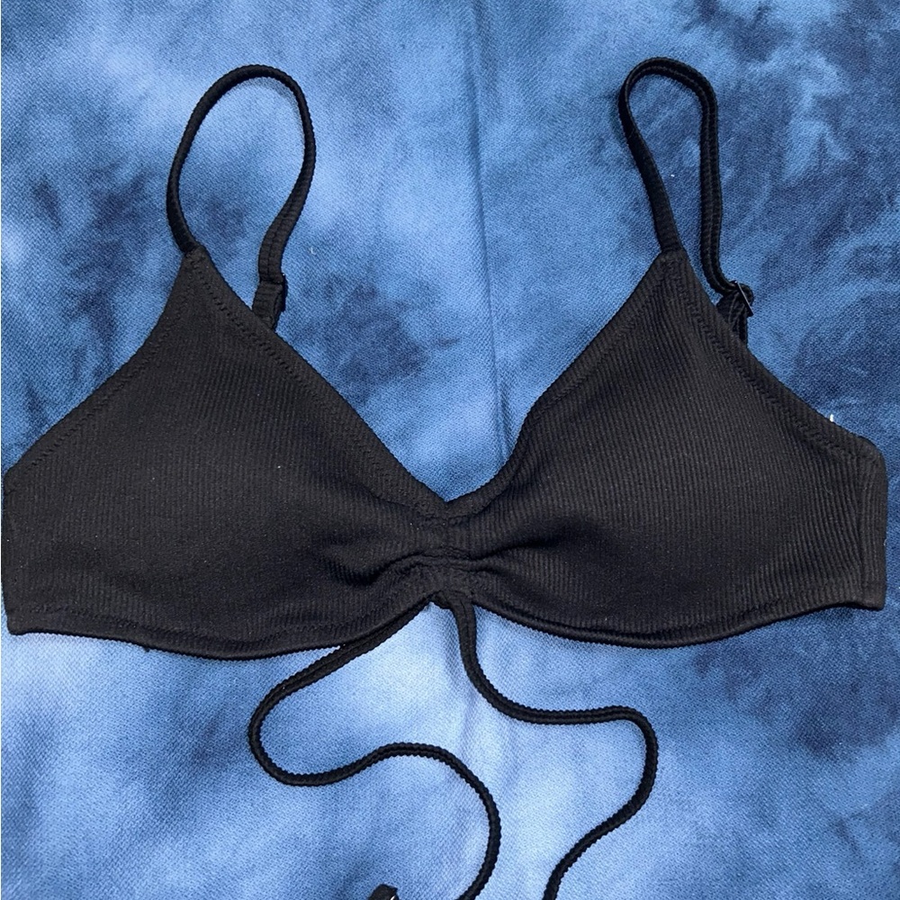 Aerie black bikini top